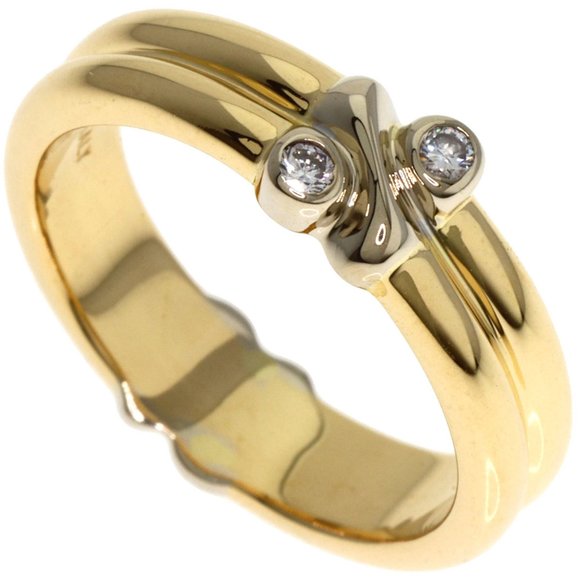 TIFFANY & CO. 18k Yellow Gold Diamond Ring - Picture 1 of 6